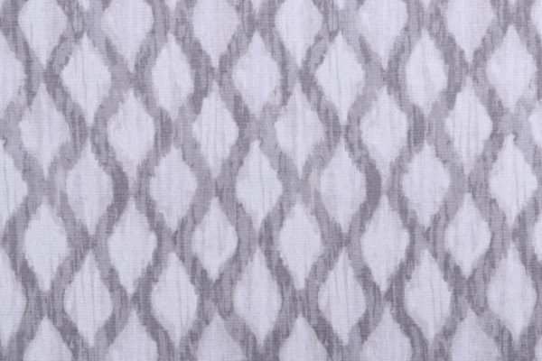 Kelly Ripa Home Floating Trellis Printed Cotton Drapery Fabric in Shell