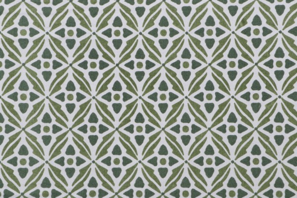 Trellis Printed Drapery Fabric in Moss