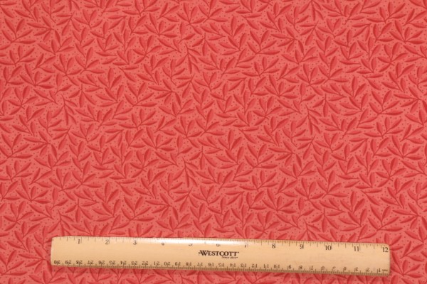 Thibaut Carmina F95170 Printed Cotton Drapery Fabric in Red