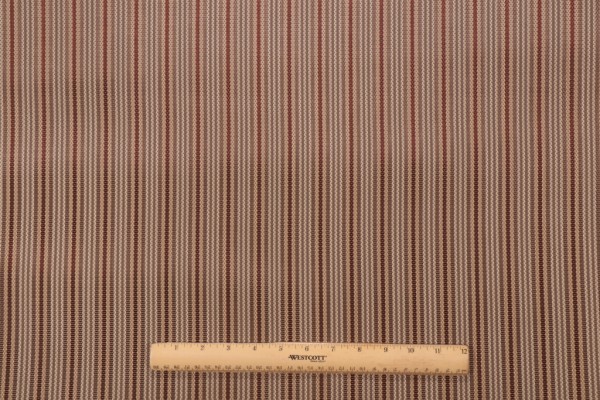 Phifertex Small Vertical Stripe Woven Vinyl Mesh Sling Chair Outdoor Fabric in Garnet
