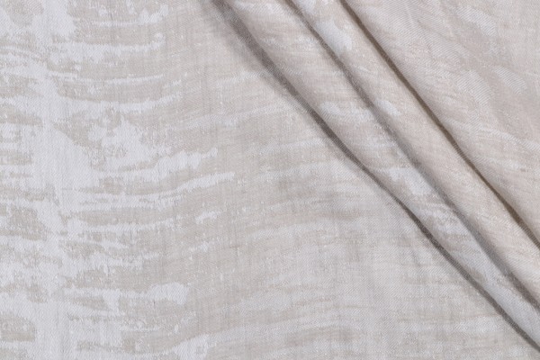 Lino Textiles Toledo Arianna Woven Linen Drapery Fabric in Oatmeal