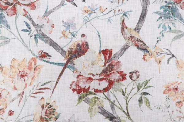 Mill Creek Acworth-Marvy Printed Cotton Drapery Fabric in Primavera