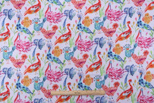 Click for 1.25 Yards Mill Creek Chick-A-Boom Printed Cotton Drapery Fabric in Punch Mill Creek Chick-A-Boom Printed Cotton Drapery Fabric in Punch