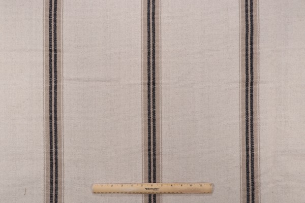 Stof France Montauban Woven Upholstery Fabric in Noir