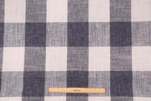Kaufmann Check Please Woven Upholstery Fabric in Nautical