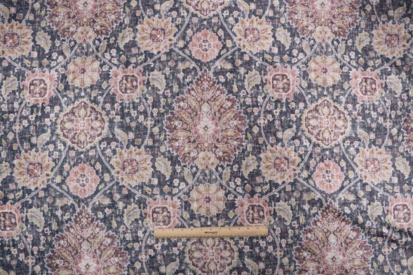 Kaufmann Shanaya Printed Chenille Decorator Fabric in Licorice