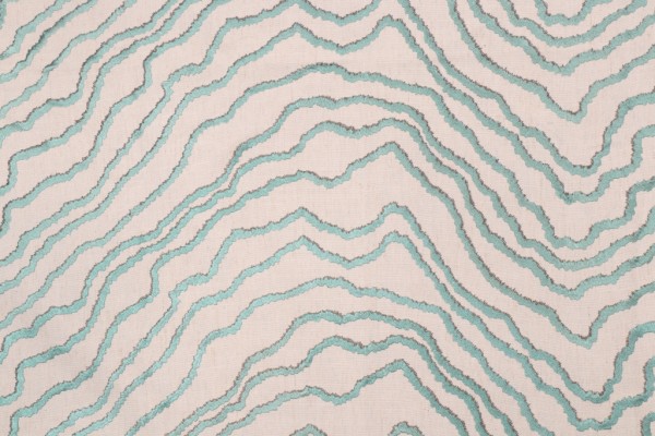 Click for 0.38 Yards Valiant Fabrics Domain Embroidered Drapery Fabric in Aqua Valiant Fabrics Domain Embroidered Drapery Fabric in Aqua