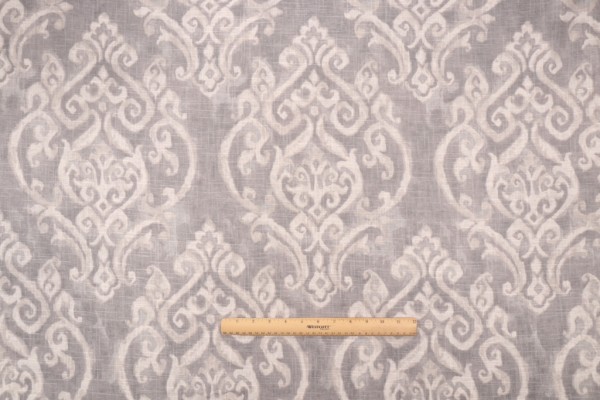 Click for 0.38 Yards Covington Natalia Printed Linen Blend Drapery Fabric in 91-Smoke Covington Natalia Printed Linen Blend Drapery Fabric in 91-Smoke