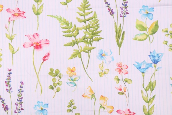 Covington Giardini Printed Cotton Twill Drapery Fabric in 888-Spring