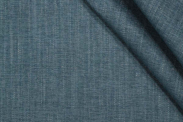 Remy Woven Felt Backed Upholstery Fabric in Teal