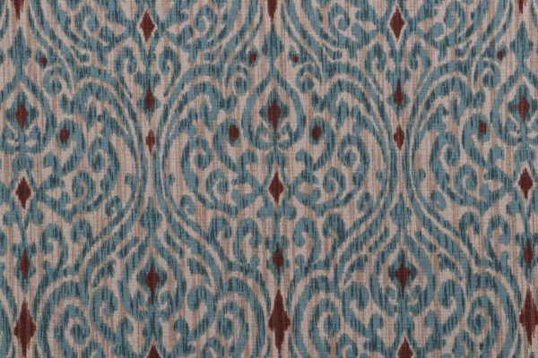 PK Lifestyles Sri Lanka Printed Cotton Drapery Fabric in Driftwood