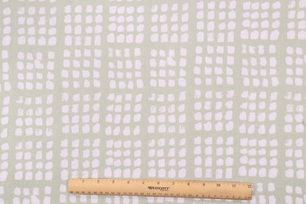 PK Lifestyles Grid Printed Cotton Drapery Fabric in Sage