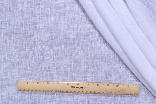 Click for 3.88 Yards P Kaufmann Musings Sheer Embroidered Drapery Fabric in Snow P Kaufmann Musings Sheer Embroidered Drapery Fabric in Snow