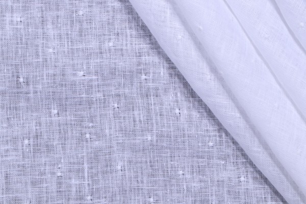 Click for 3.88 Yards P Kaufmann Musings Sheer Embroidered Drapery Fabric in Snow P Kaufmann Musings Sheer Embroidered Drapery Fabric in Snow