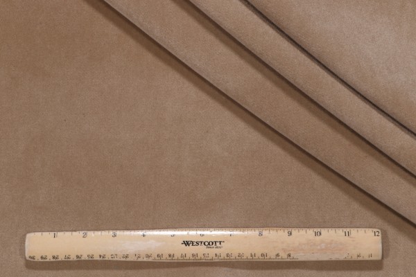Crypton Sintra High Performance Velvet Upholstery Fabric in Hemp