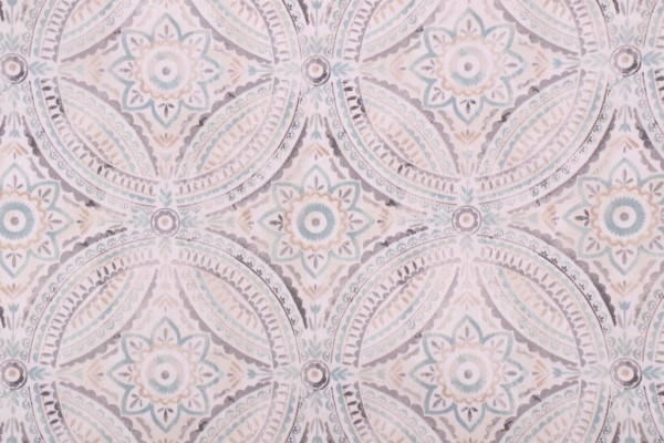 Click for 2.75 Yards Kelly Ripa Home Blissfulness Printed Cotton Twill Drapery Fabric in Spa Kelly Ripa Home Blissfulness Printed Cotton Twill Drapery Fabric in Spa