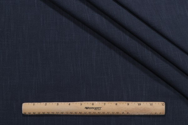 Origin Woven Linen Blend Decorator Fabric in Midnight