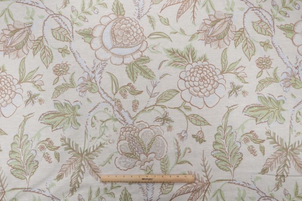 Click for 1.75 Yards Thibaut Fanfare F96750 Printed Drapery Fabric in Cream Thibaut Fanfare F96750 Printed Drapery Fabric in Cream