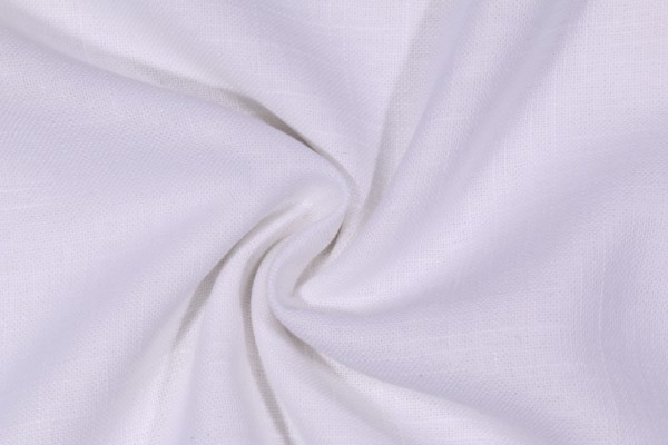 Covington Jefferson Linen Drapery Fabric in 143 Optic White