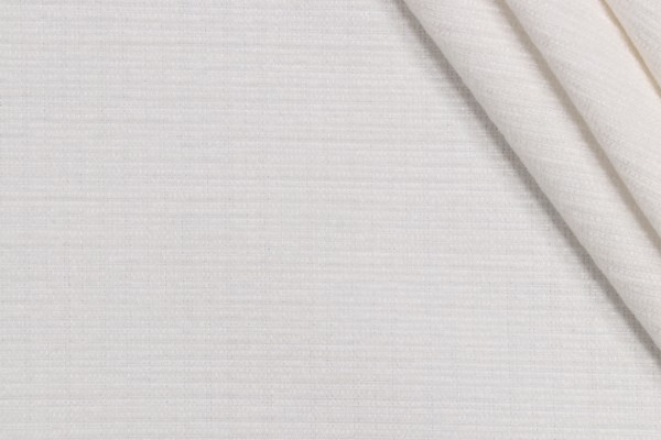 Thibaut Beachcomber W80525 Woven Solution Dyed Acrylic Chenille Outdoor Fabric in White