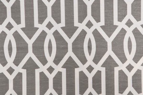 Thibaut Downing Date F916050 Printed Linen Blend Drapery Fabric in Grey