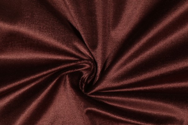 Hamilton Intrigue Velvet Upholstery Fabric in Mahogany