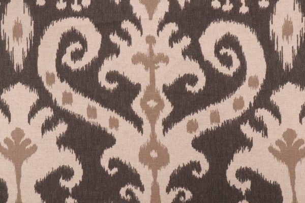 Lacefield Casbah Printed Cotton Drapery Fabric in Mink