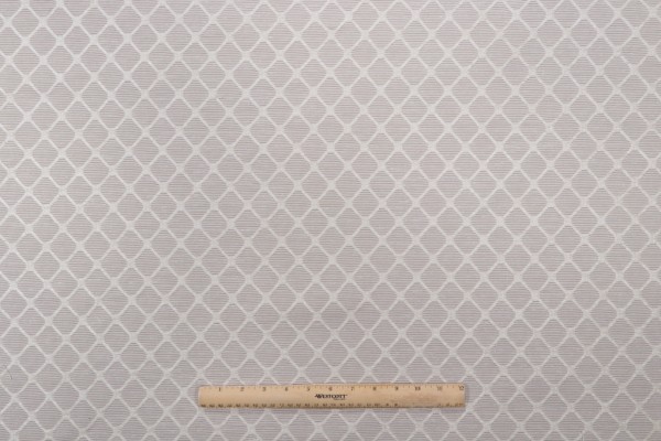 Thibaut Nadia Trellis W71813 Woven Chenille Upholstery Fabric in Cream