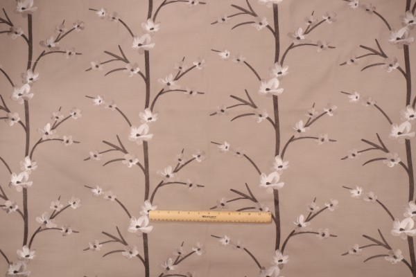 Click for 4 Yards Richloom Platinum Collection Juanita Embroidered Drapery Fabric in Silver Richloom Platinum Collection Juanita Embroidered Drapery Fabric in Silver