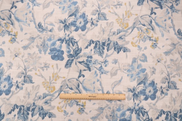 Click for 1.38 Yards Waverly Cosima Printed Drapery Fabric in Dresden Waverly Cosima Printed Drapery Fabric in Dresden