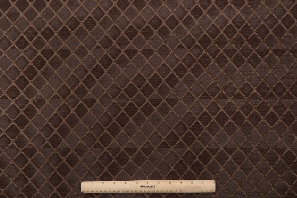 Thibaut Nadia Trellis W71818 Woven Chenille Upholstery Fabric in Brown