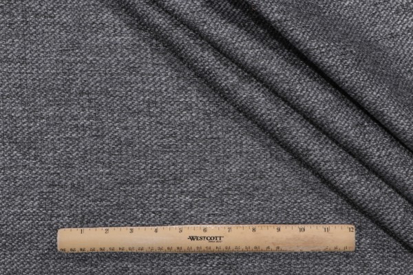 Newman Woven Upholstery Fabric in Smoke