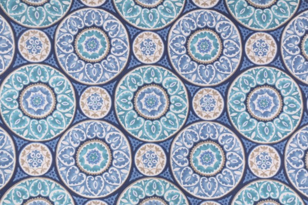 Click for 0.38 Yards Richloom Tabea Printed Polyester Outdoor Fabric in Chambray Richloom Tabea Printed Polyester Outdoor Fabric in Chambray