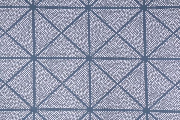 Richloom Alluma Printed Cotton Drapery Fabric in Navy