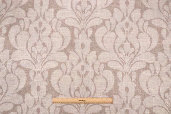 Richloom Platinum Collection Troussea Printed Drapery Fabric in Mica