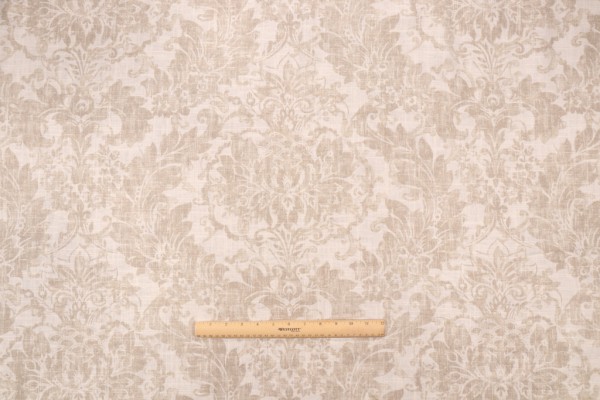 Covington Downton Printed Linen Blend Drapery Fabric in 196-Linen
