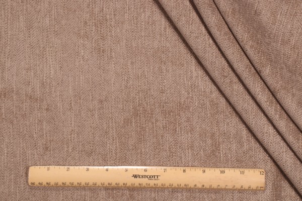 PK Lifestyles Beckett Woven Performance Plus Chenille Upholstery Fabric in Nutmeg