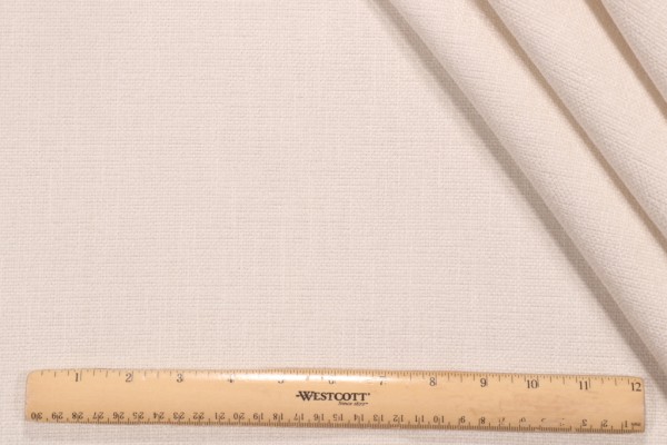 Crypton Solid High Performance Chenille Upholstery Fabric in Bone