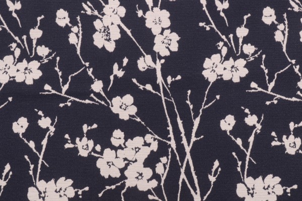 Covington Fiore Woven Decorator Fabric in 593-Indigo