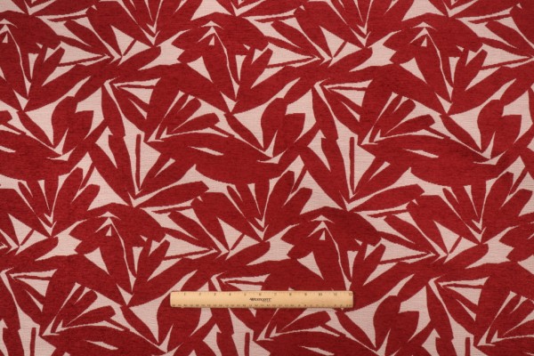 Covington Kilwa Chenille Upholstery Fabric in 353-Crimson