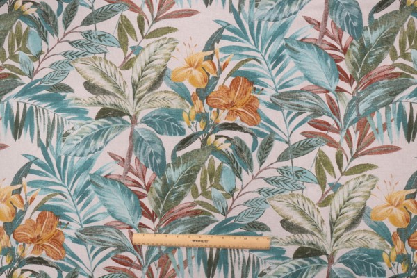Click for 0.75 Yards Stof France Spring Printed Drapery Fabric in Bleu Stof France Spring Printed Drapery Fabric in Bleu