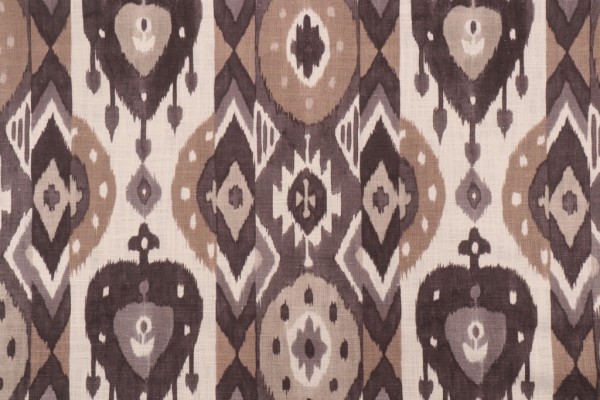 P Kaufmann Buketan Printed Drapery Fabric in Granite