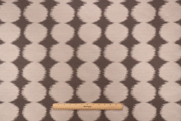Click for 2.63 Yards Ikat Dot Tapestry Upholstery Fabric in Pewter Ikat Dot Tapestry Upholstery Fabric in Pewter