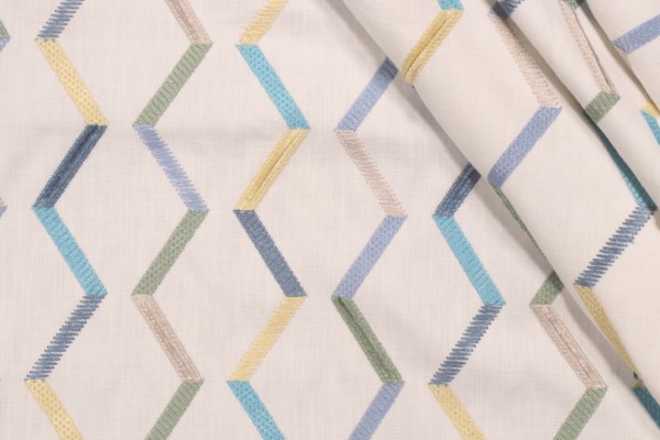 Click for 1.5 Yards P Kaufmann Gallivant Embroidered Drapery Fabric in Island P Kaufmann Gallivant Embroidered Drapery Fabric in Island