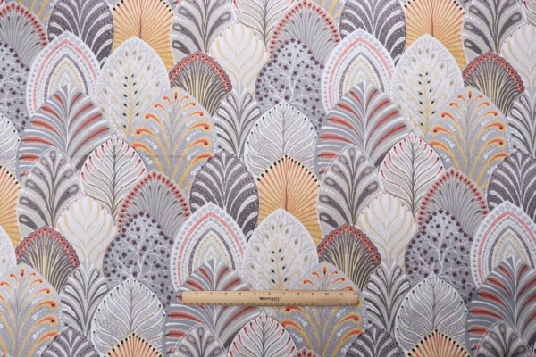 Click for 0.75 Yards Stof France Amytis Printed Cotton Drapery Fabric in Naturel Stof France Amytis Printed Cotton Drapery Fabric in Naturel
