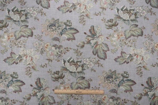 Click for 2.5 Yards Mill Creek Dublique Printed Linen Blend Drapery Fabric in Silverpine Mill Creek Dublique Printed Linen Blend Drapery Fabric in Silverpine