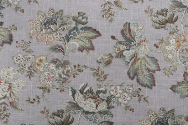 Click for 2.5 Yards Mill Creek Dublique Printed Linen Blend Drapery Fabric in Silverpine Mill Creek Dublique Printed Linen Blend Drapery Fabric in Silverpine