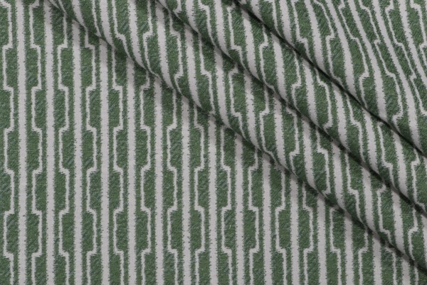 Hoffa Woven Outdoor Fabric in Green