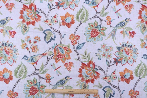 Click for 4.75 Yards Mill Creek Indienne-Sumptuous Printed Cotton Drapery Fabric in Primavera Mill Creek Indienne-Sumptuous Printed Cotton Drapery Fabric in Primavera