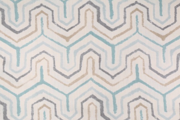 Richloom Athens Printed Cotton Drapery Fabric in Mineral